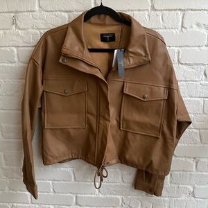 NWT Tahari Faux Leather Jacket